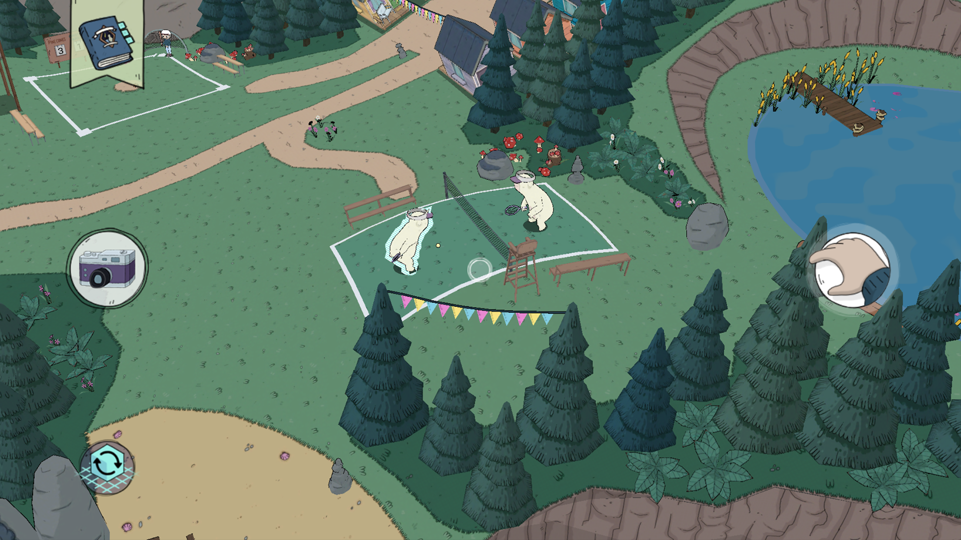 Summer Camp Island AR Game Screenshot