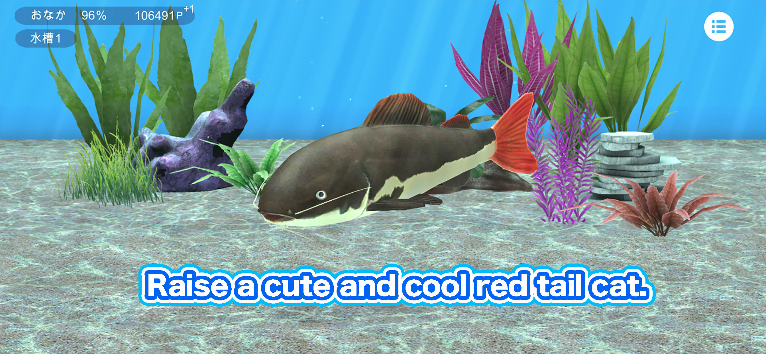 Redtail catfish Aquarium Game Screenshot