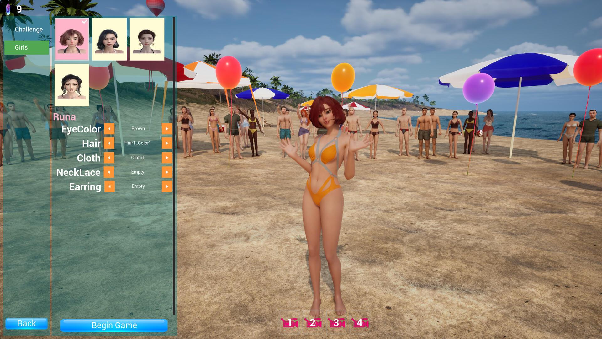 Beauty Girl Chronicles: Island Obstacle Challenge ภาพหน้าจอเกม