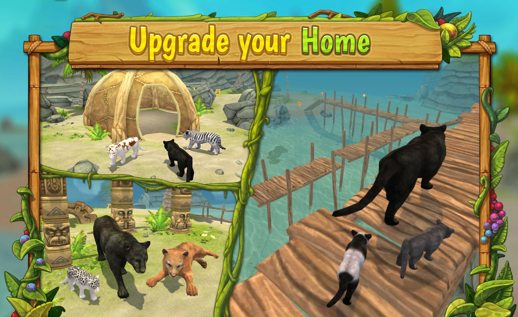 Panther Family Sim Online : Play Online Game Screenshot