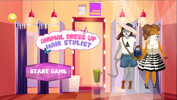 Animal Dress Up & Hair Stylist Game Screenshot