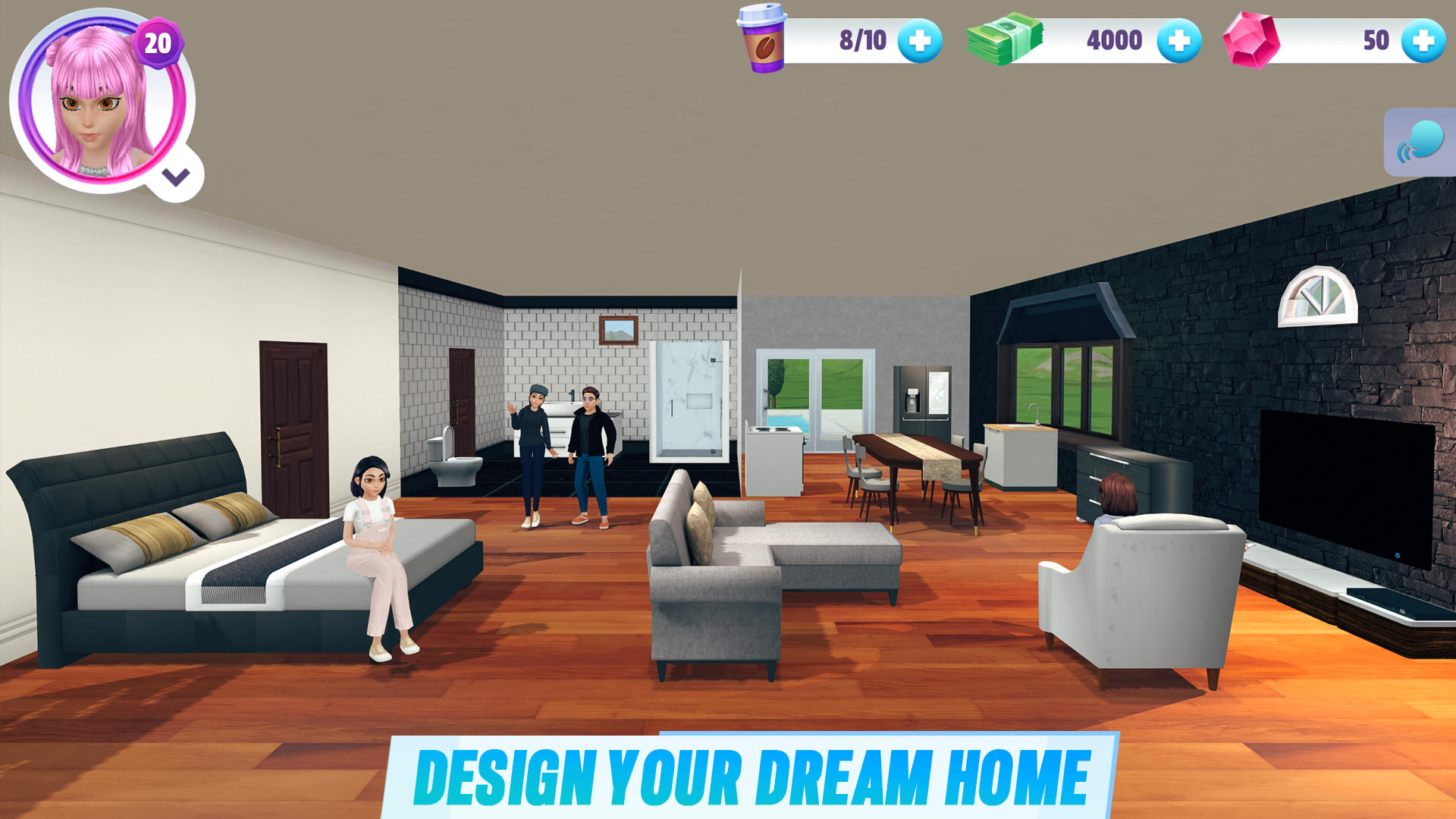 Virtual Sim Story: Home & Life Game Screenshot