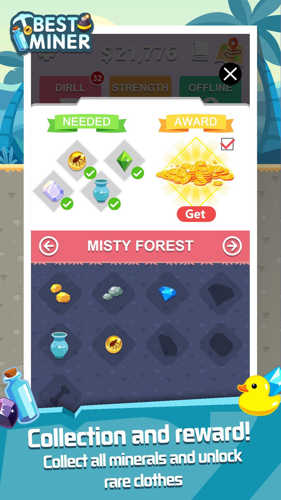 Screenshot of Best Miner: Dig Diamonds!