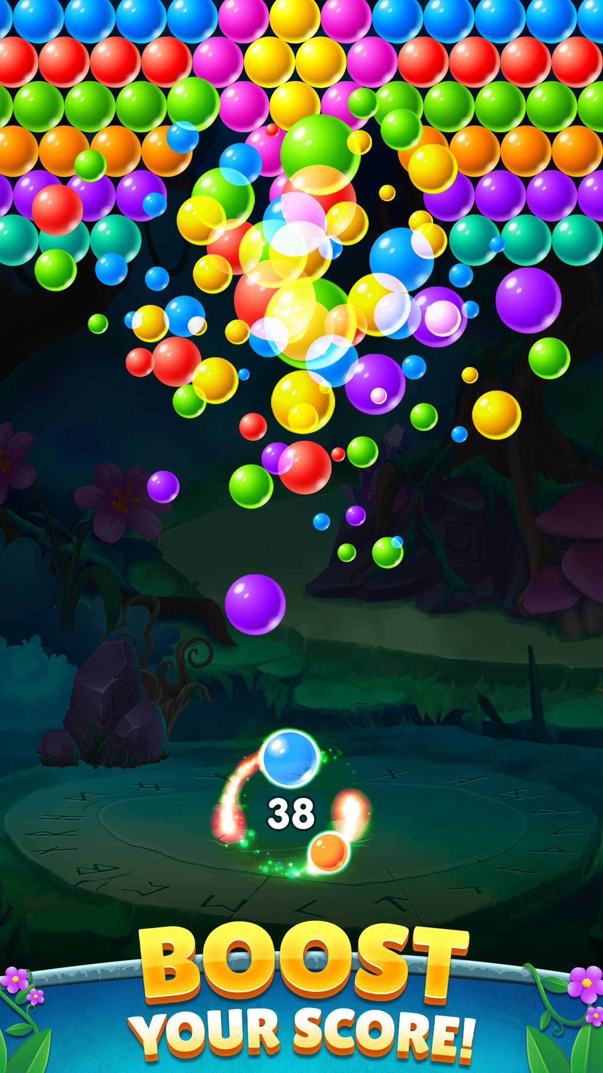 Woodland Bubble Pop Game Screenshot