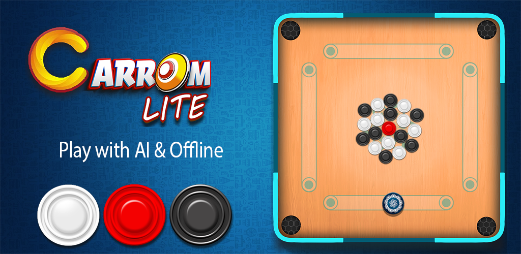 Banner of Carrom Lite -Play AI & offline 