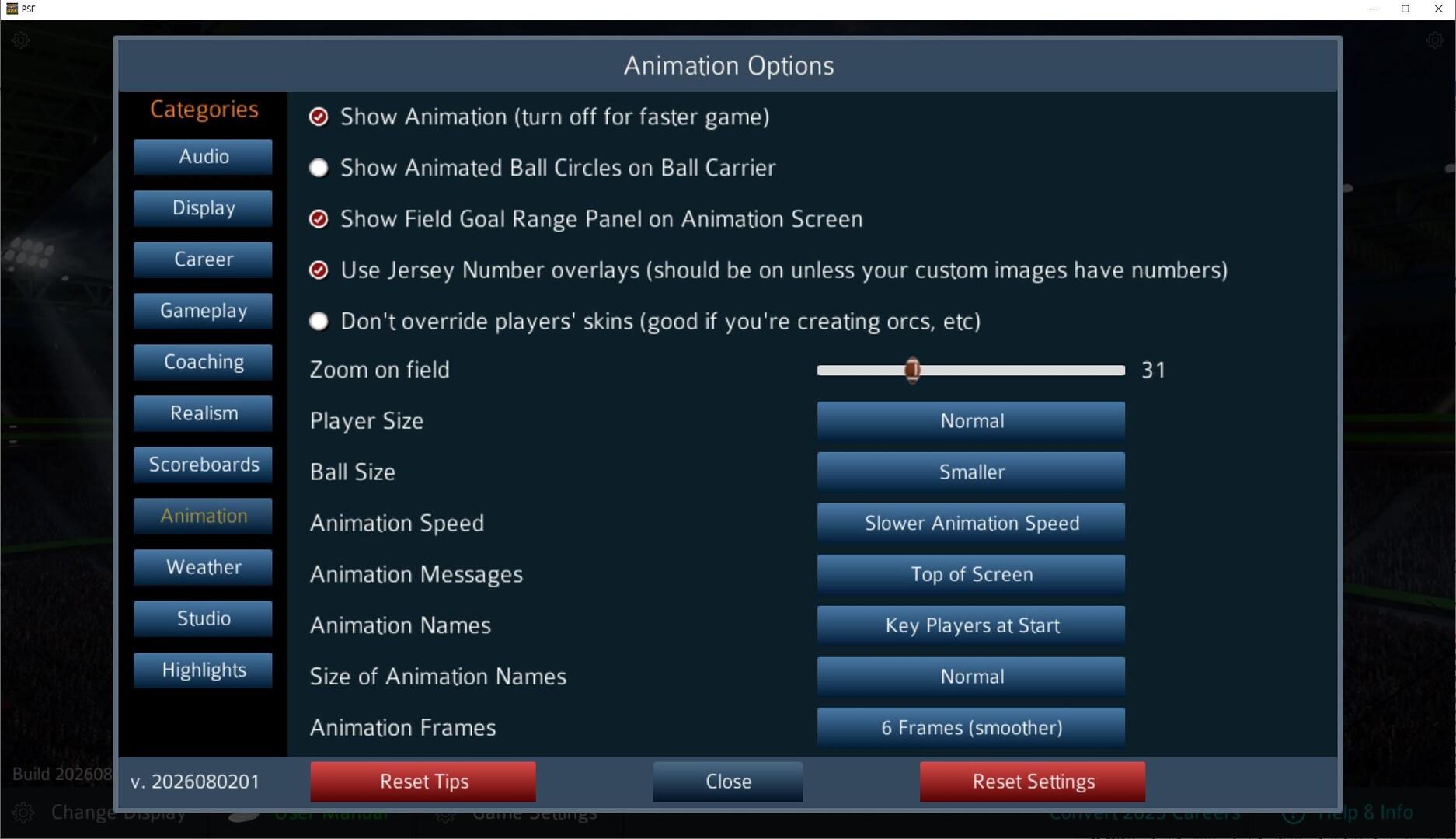 Pro Strategy Football 2026 Game Screenshot