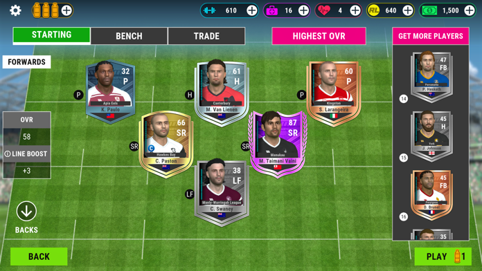 All Star Rugby League Game Screenshot