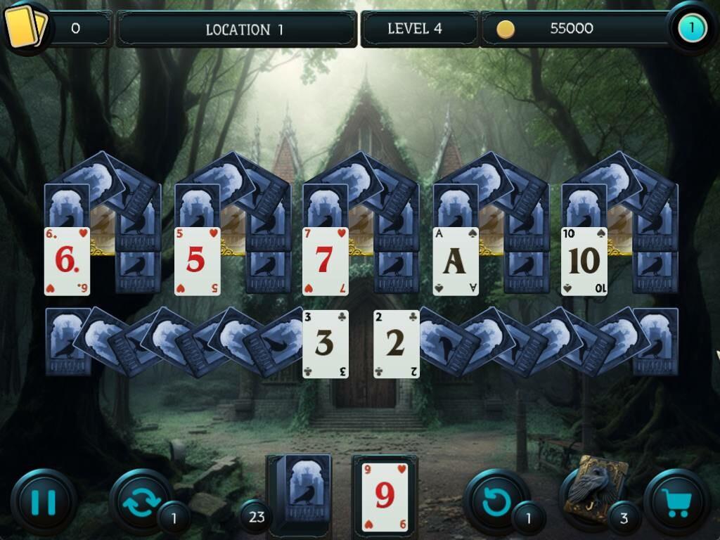 Mystery Solitaire. The Black Raven 5 게임 스크린샷