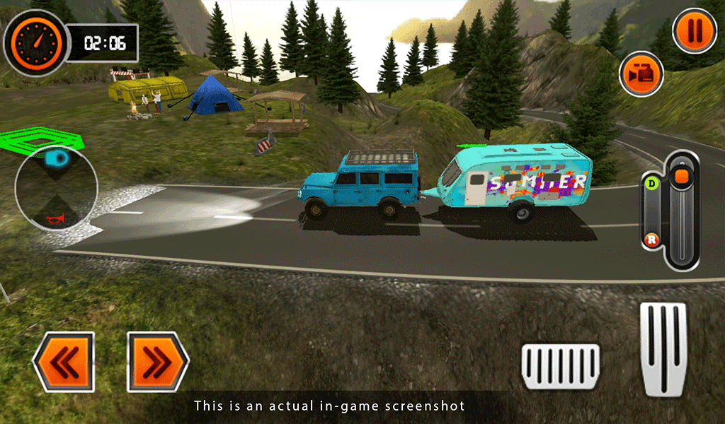 Camper Van Virtual Family Game Game Screenshot