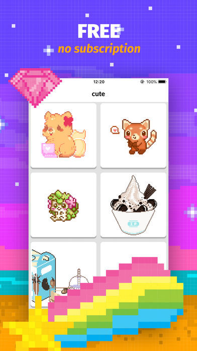 Color Book: Cute Pixel Art App遊戲截圖