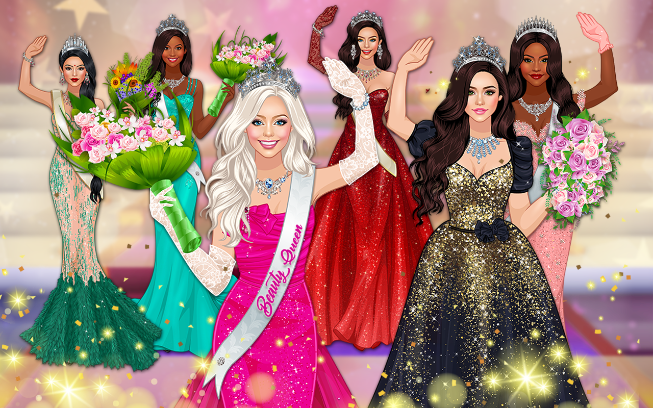 Beauty Queen Dress Up Games Game Screenshot