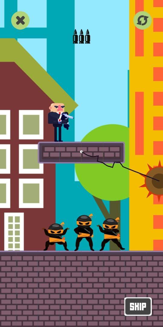 Mr Double Shooter : Flip Hand and Spinney the Guns screenshot game