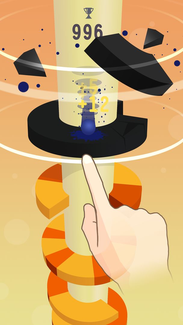 Helix Bounce Space screenshot game