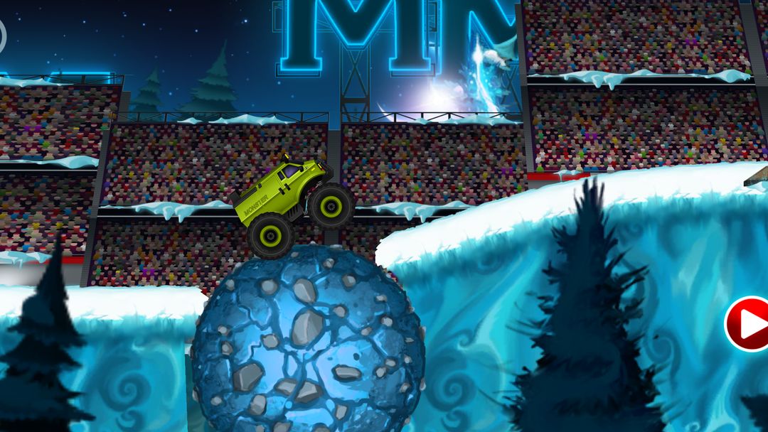Monster Truck Winter Racing 게임 스크린 샷