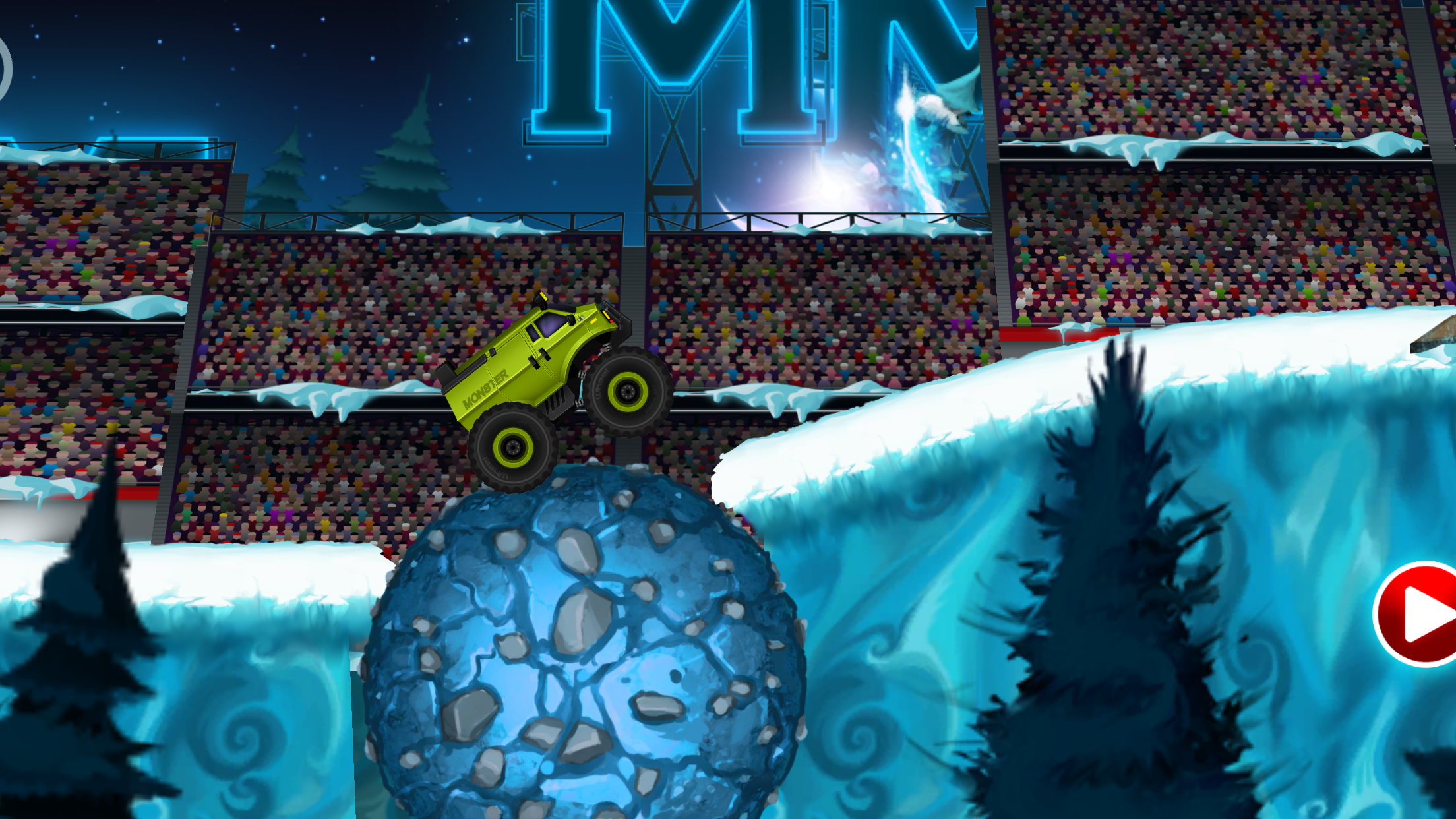 Cuplikan Layar Game Monster Truck Winter Racing