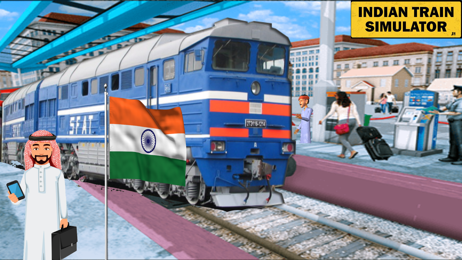 인도 기차 시뮬레이터 23 게임 스크린 샷