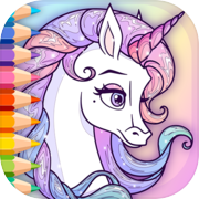 Sparkling Unicorns အရောင်စာအုပ်
