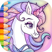 Meninas do jogo de colorir unicórnio versão móvel andróide iOS apk