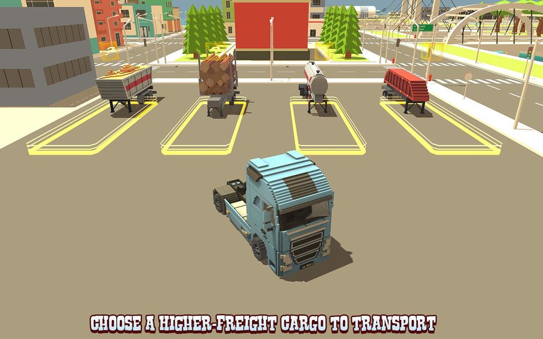 Euro Truck City Driver 게임 스크린 샷