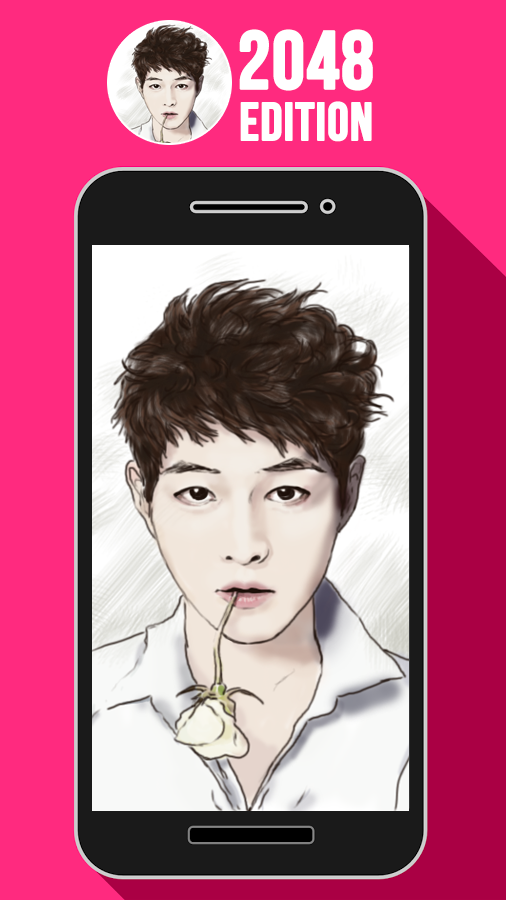 Captura de Tela do Jogo 💘 2048 Song Joong Ki Game.