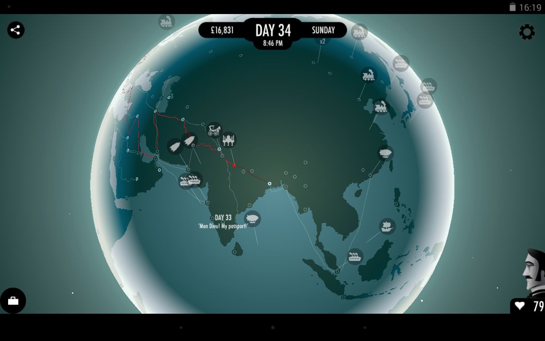 80 Days screenshot game