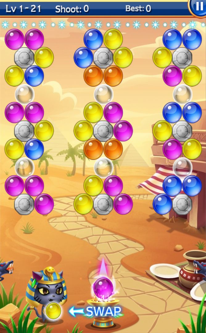 Bubble Egypt screenshot game
