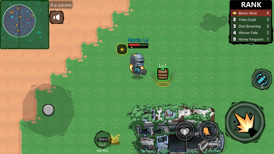 Battleground Survival - game mirip pubg offline screenshot game
