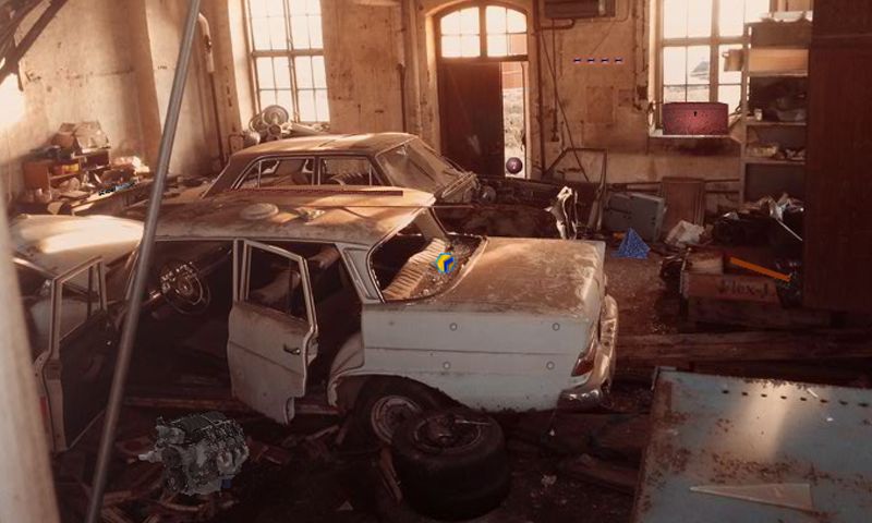 Abandoned Car Garage Escape 게임 스크린 샷
