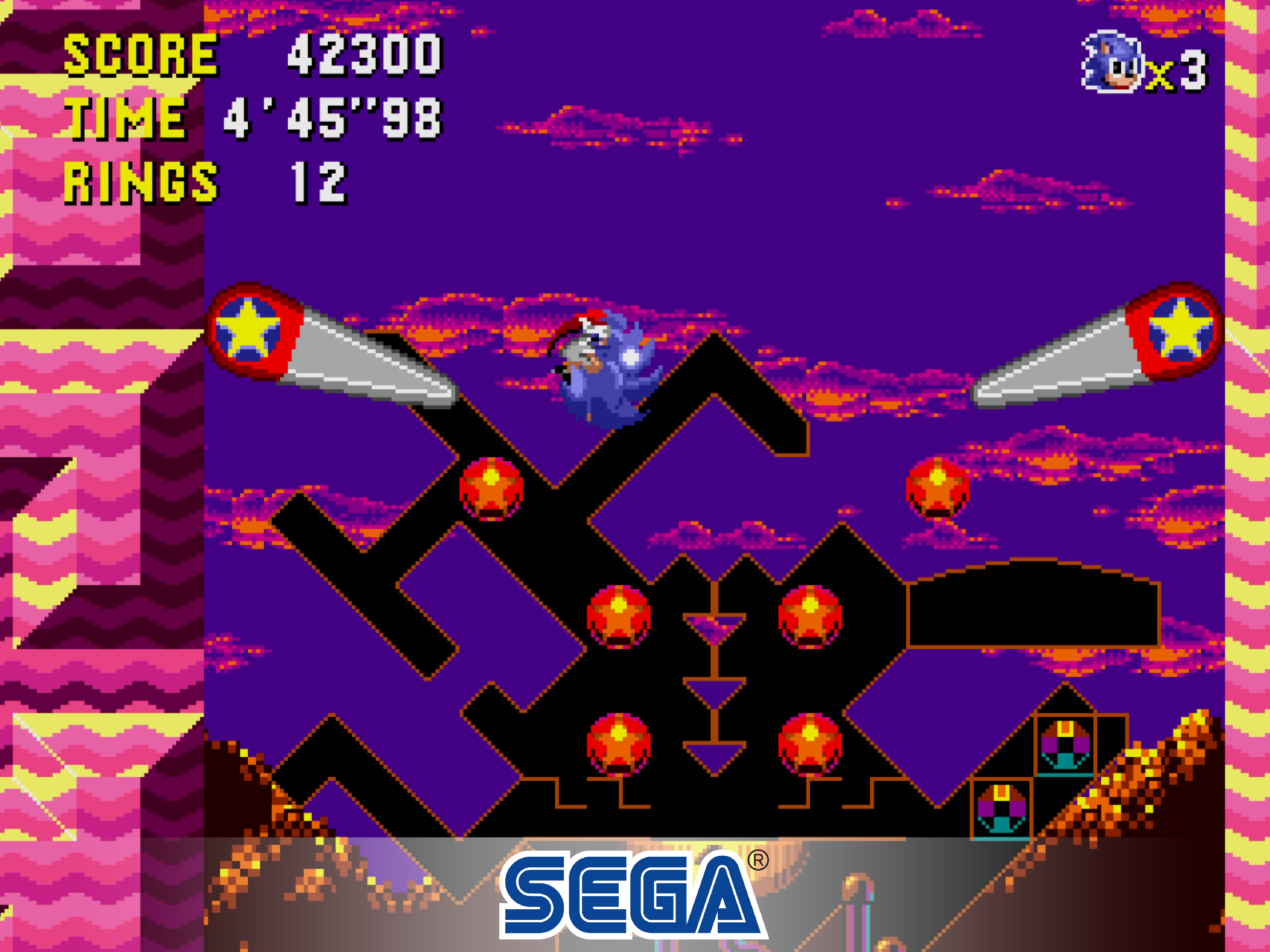 Sonic CD Classic Game Screenshot