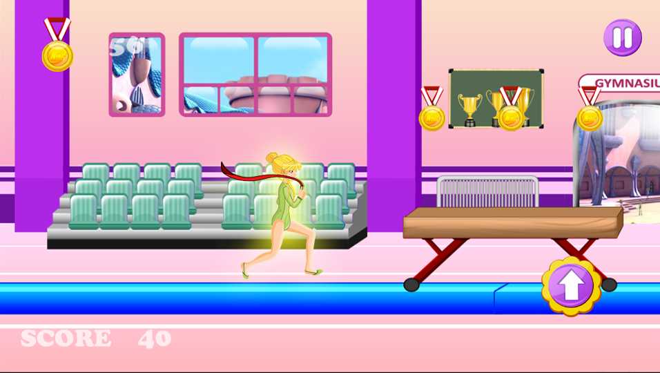 Winx Amazing Princess Gymnastics Game Screenshot