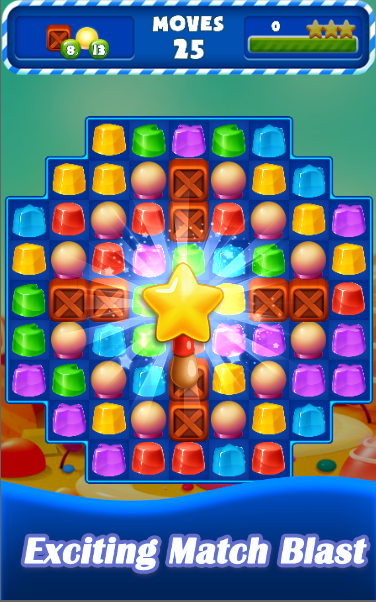 Jelly Match Three Game Screenshot
