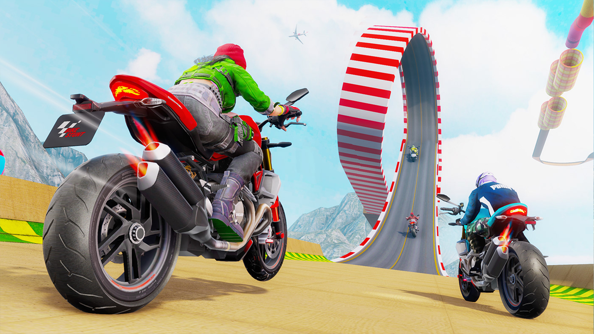 Mega Ramp Bike Stunt Master Game Screenshot