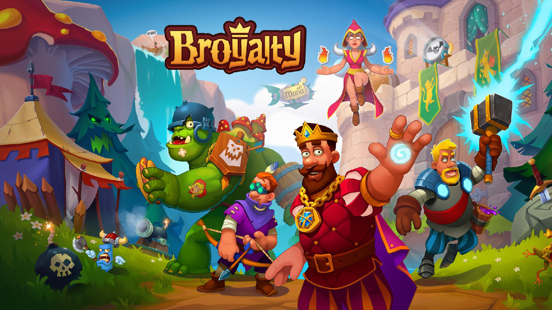 Banner of Broyalty. RPG Castle. Strategy 