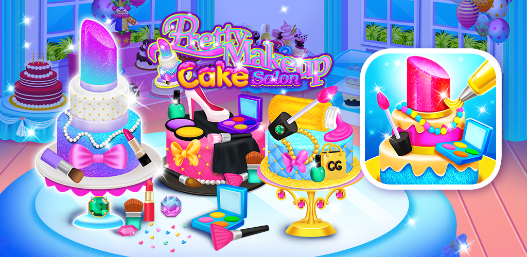 Banner of Pretty Makeup Cake Salon - Jogos de Cozinhar Sobremesas 2.1