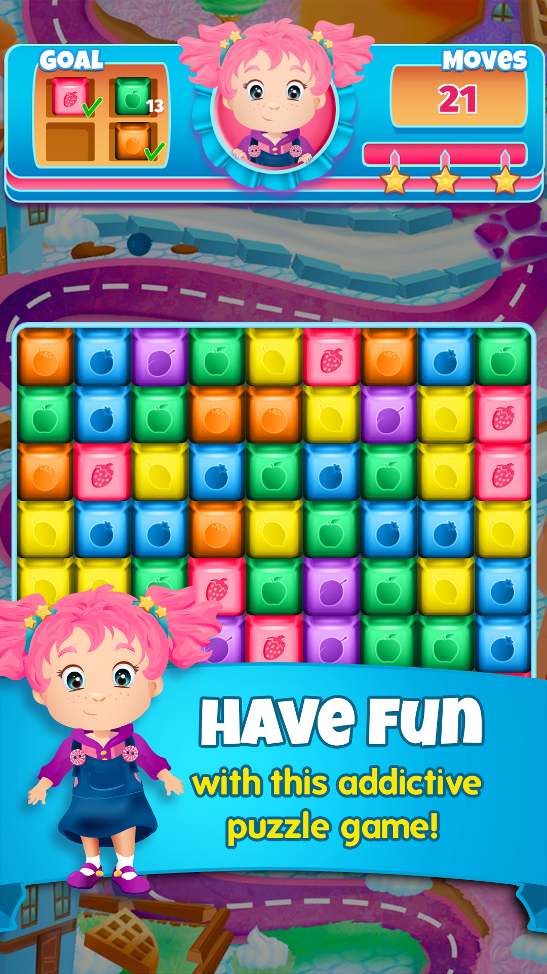 Screenshot 1 of Sugar Snap: Sweet Blast Puzzle - Match-3-Spiele 2.2.0