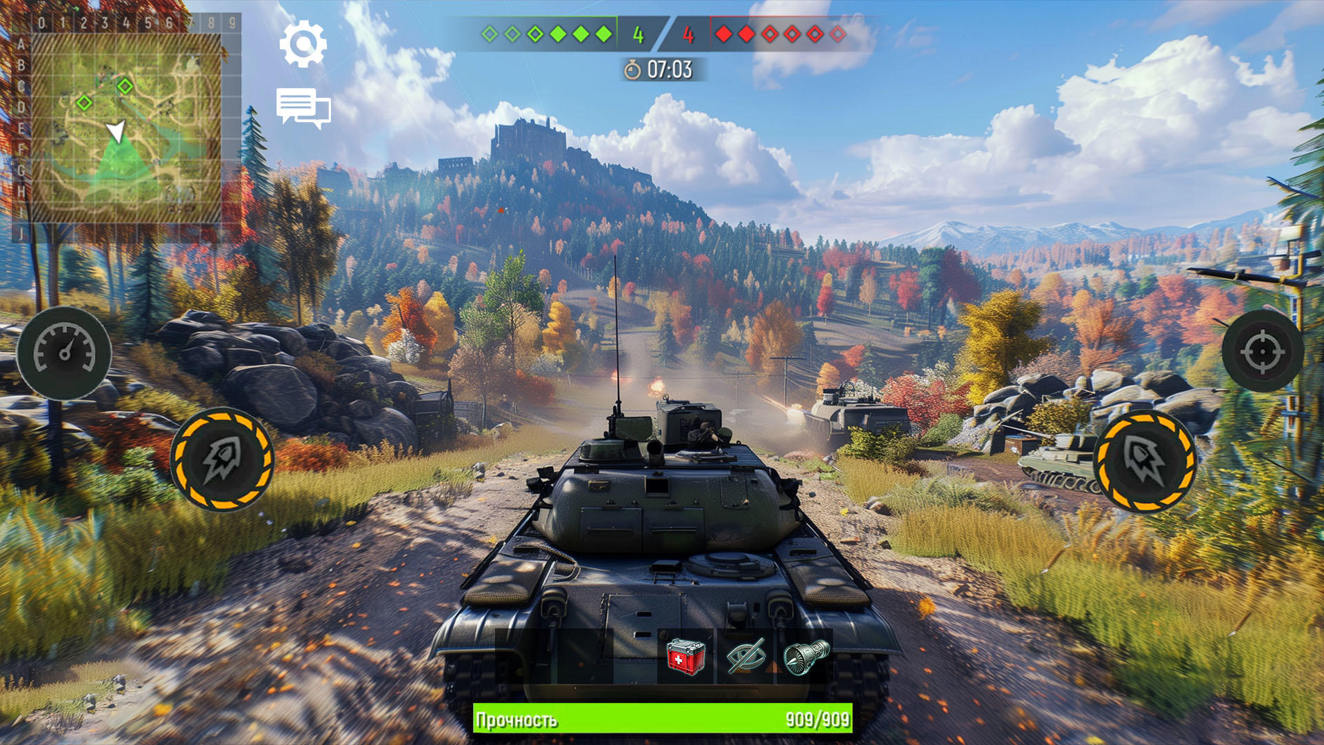 Screenshot 1 of टैंकों का युद्ध: विश्व गड़गड़ाहट 6.0.2