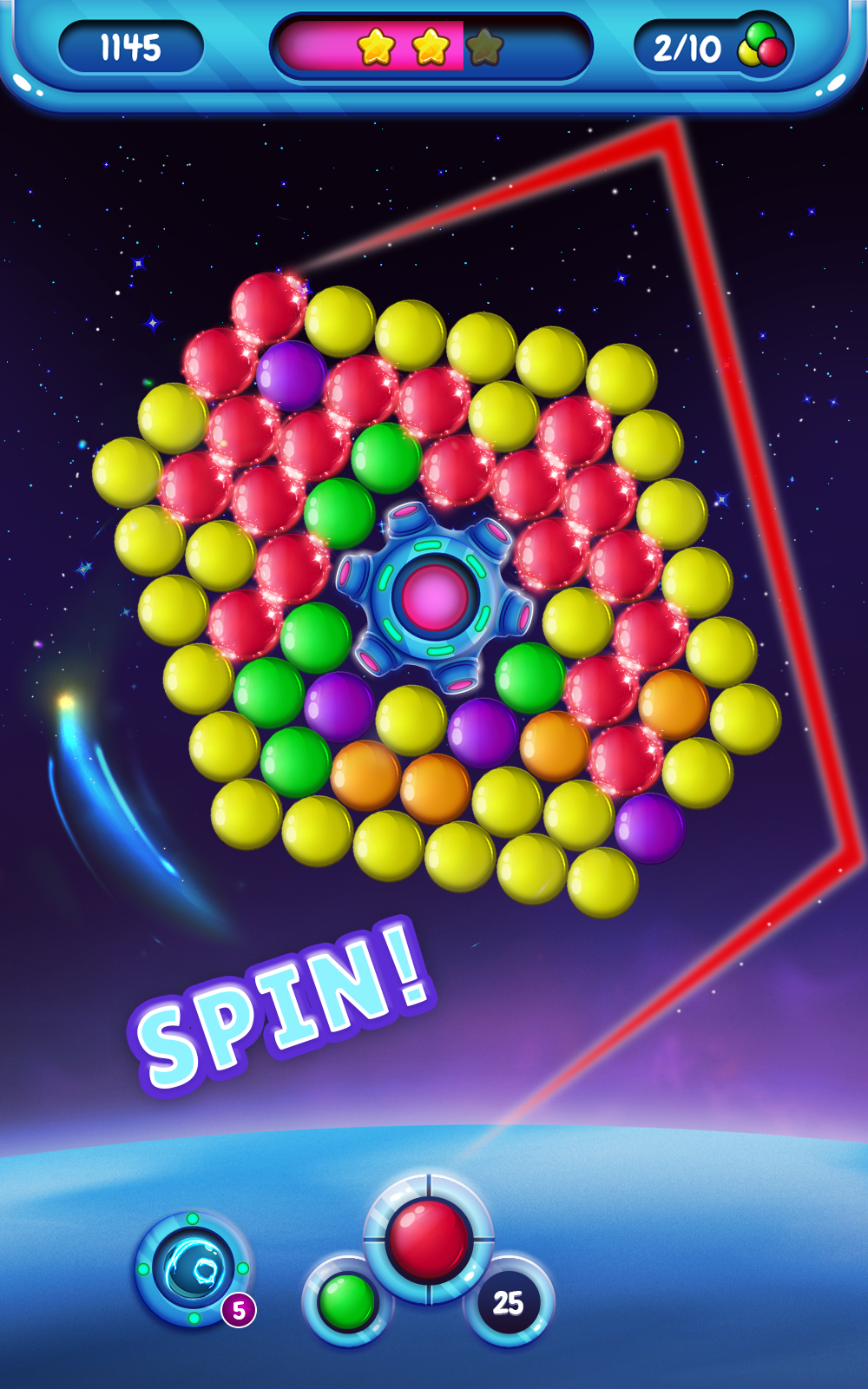 Mega Bubble Spin 게임 스크린 샷