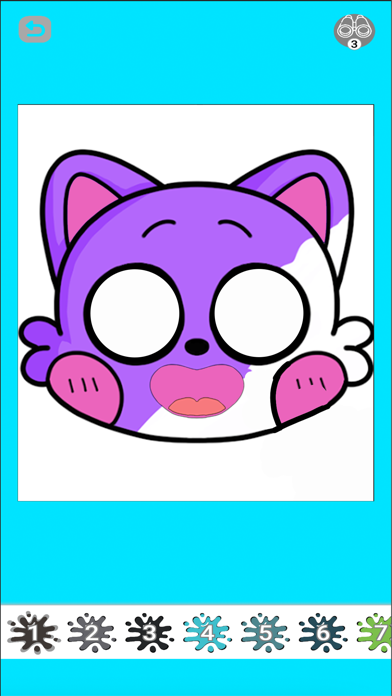 Cuplikan Layar Game Cat & Dog's day coloring Nap