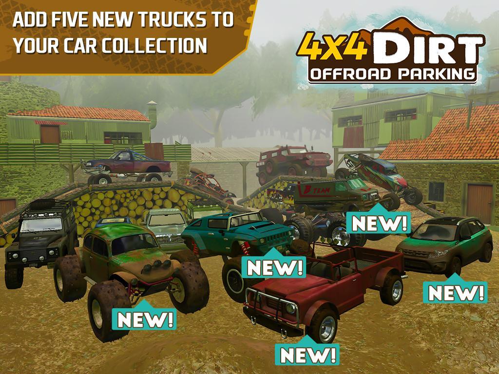 4x4 Dirt Offroad Parking Game Screenshot