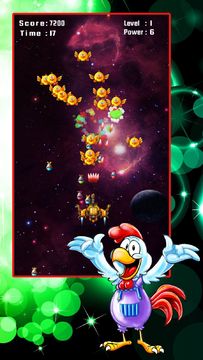 Chicken Shooter: Space Defense Game Screenshot
