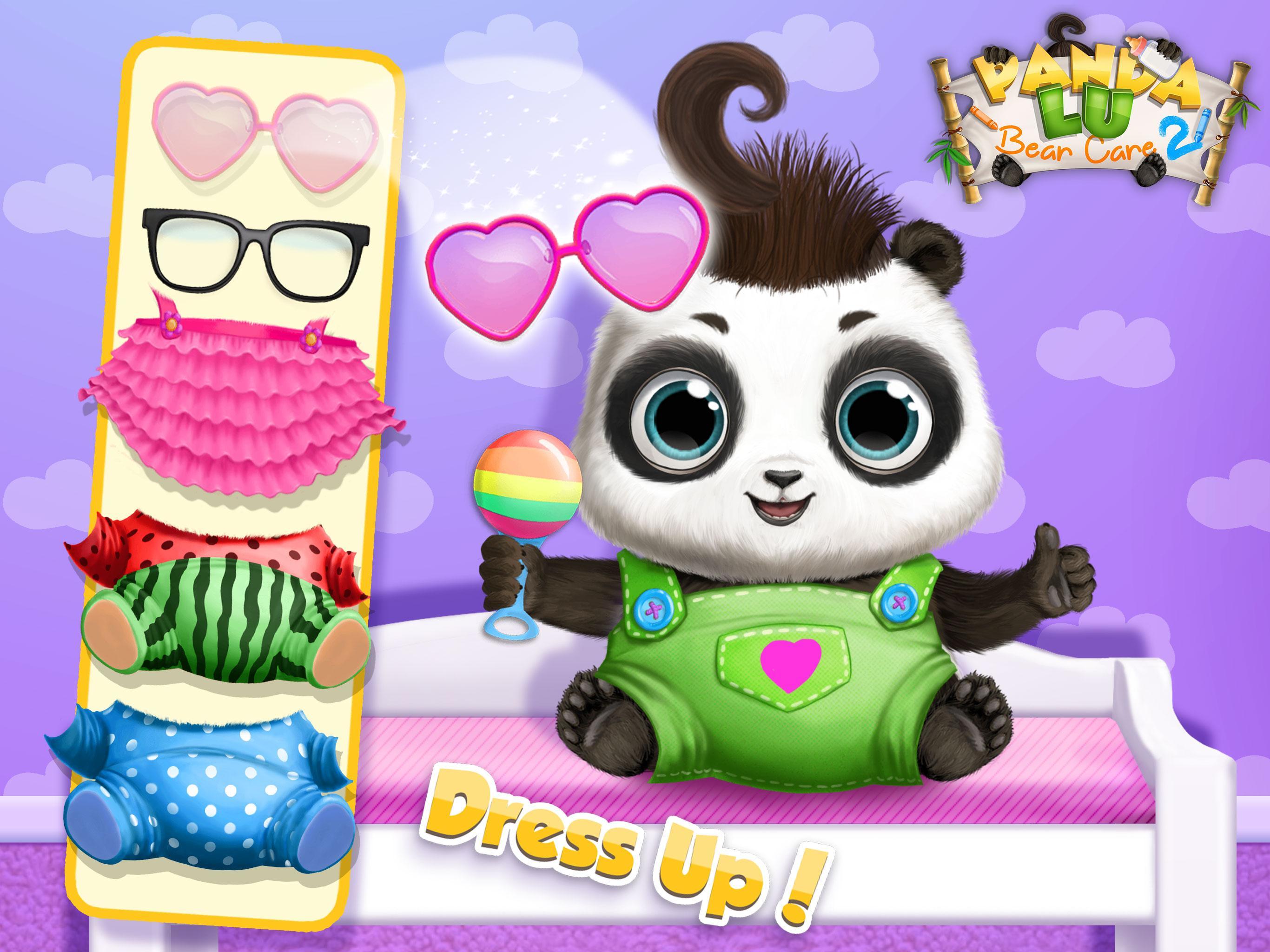 Cuplikan Layar Game Panda Lu Baby Bear Care 2