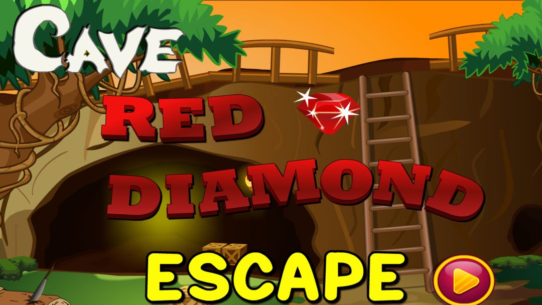 Cave Red Diamond Escape 게임 스크린 샷
