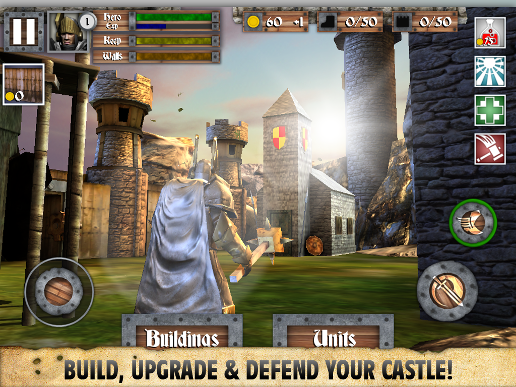 Heroes and Castles Game Screenshot
