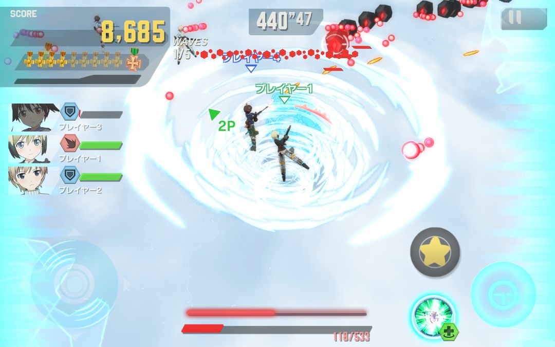 ワールドウィッチーズ UNITED FRONT（ユナフロ） screenshot game