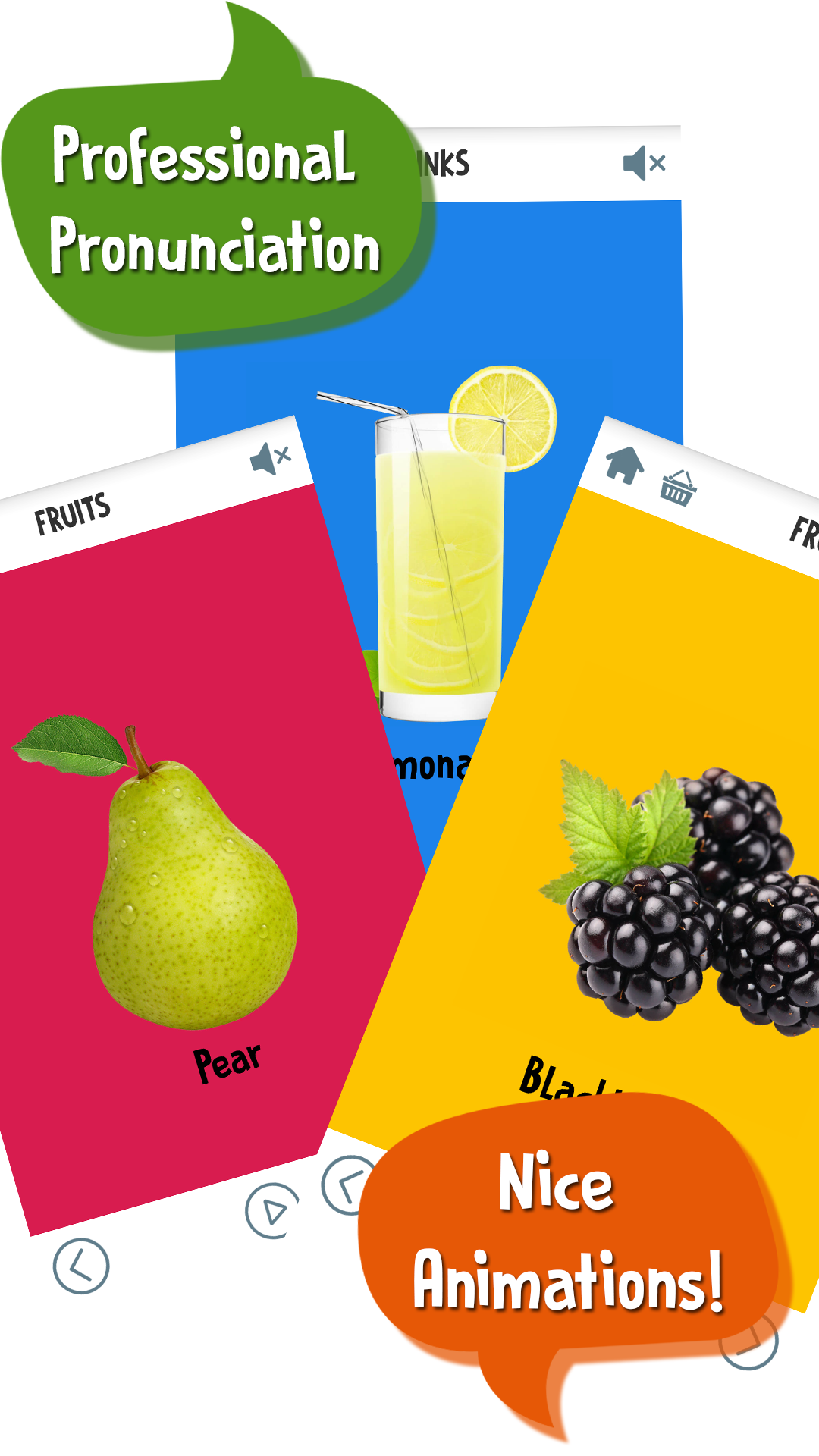 First Words for Baby: Foods 게임 스크린샷