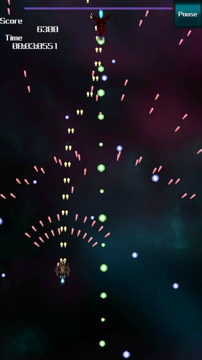 目指せトップ10!スペース弾幕シューティング無料 Game Screenshot
