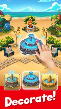Cuplikan Layar Game Tropic Trouble Match 3 Builder