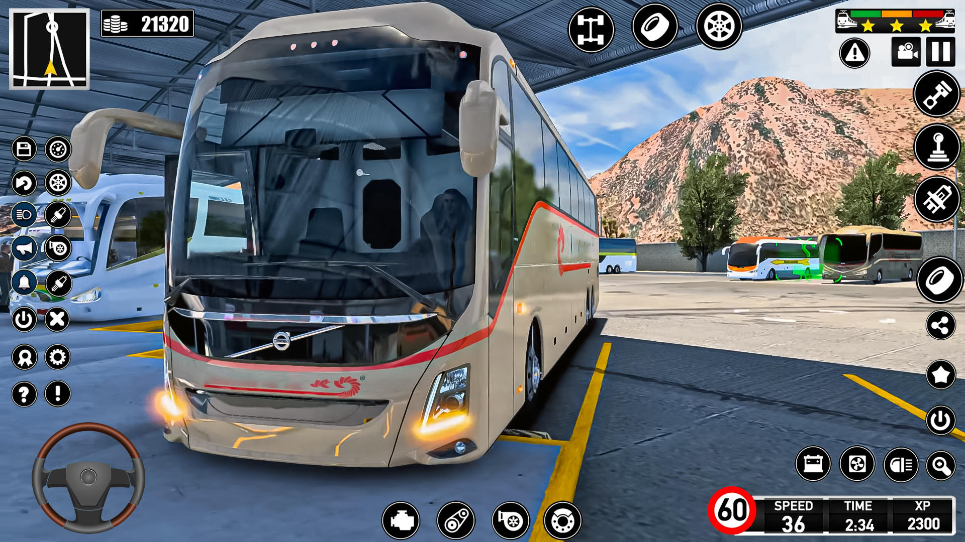 버스 시뮬레이터 게임: 유로 버스 게임 스크린 샷