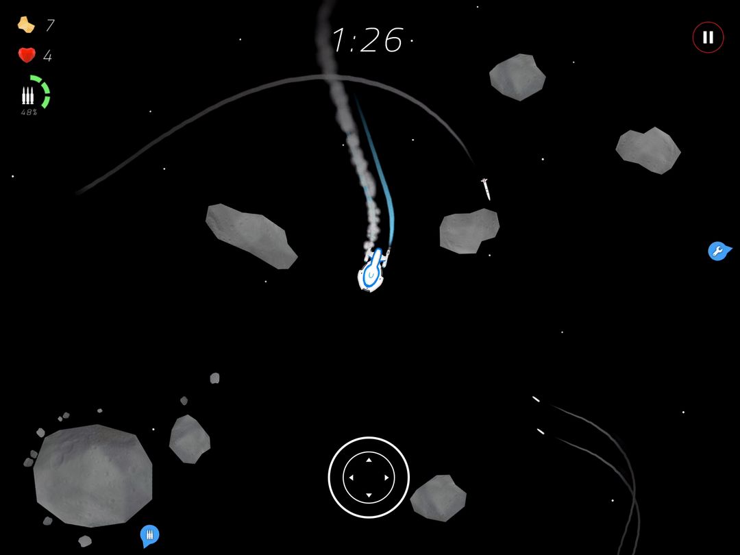 Screenshot of 2 Minutes in Space: Missiles!