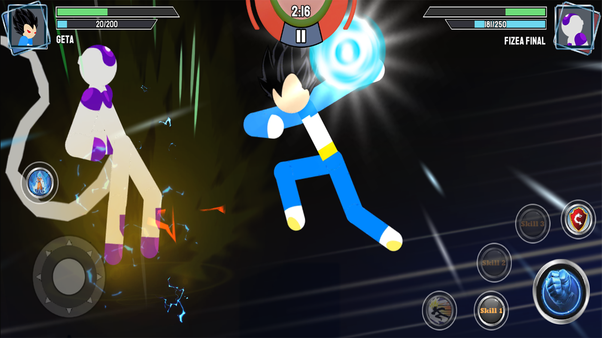 Screenshot 1 of Stickman Shadow fight - Guerra épica 